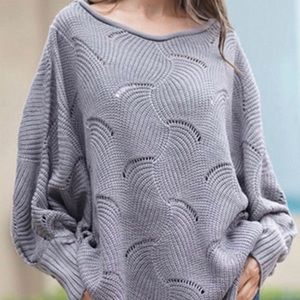 Open Knit Oversized Sweater